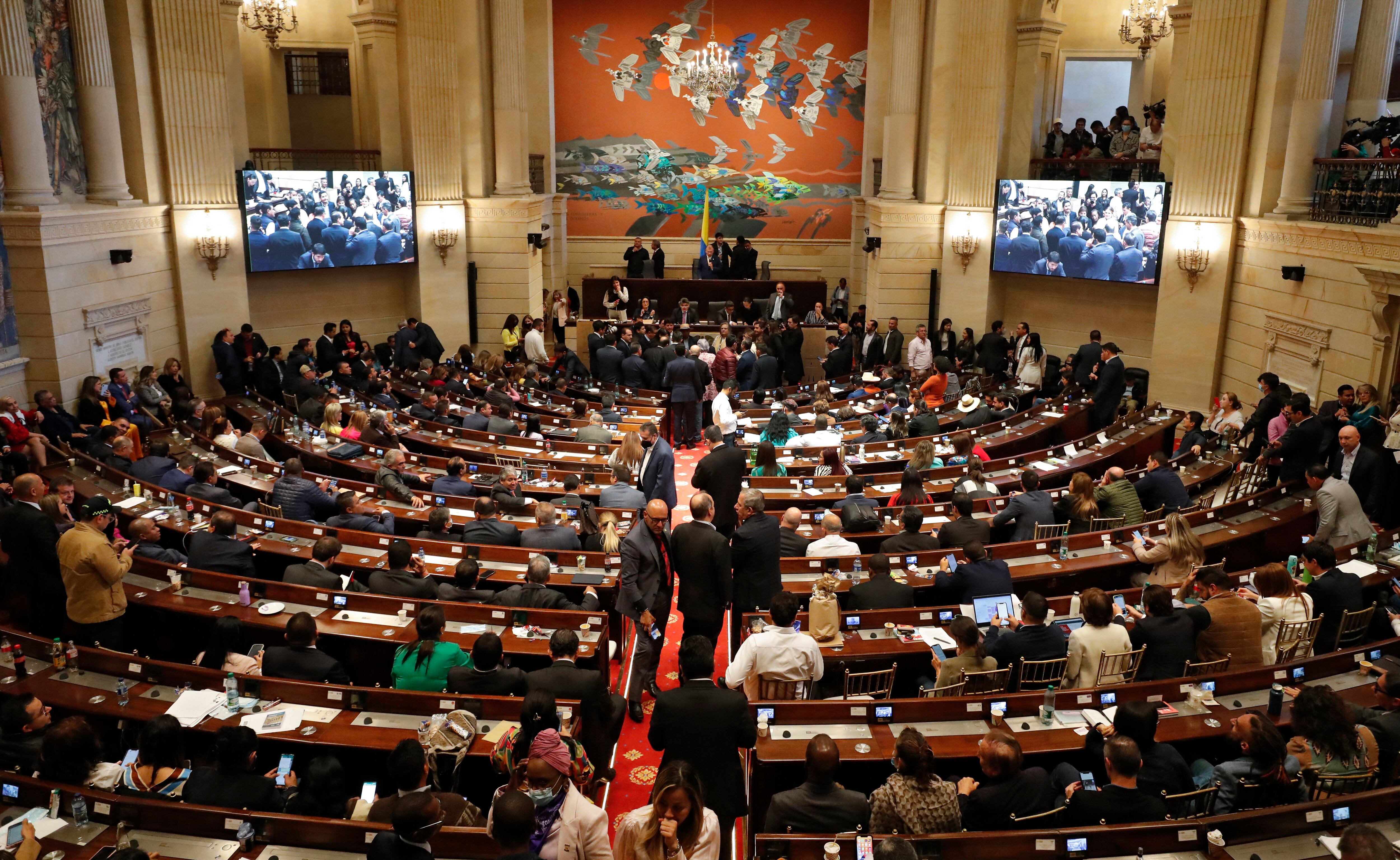 Congreso Pleno durante la elección del Contralor 
panorámica Congreso de la República 2022
Bogota agosto 18 del 2022
Foto Guillermo Torres Reina / Semana