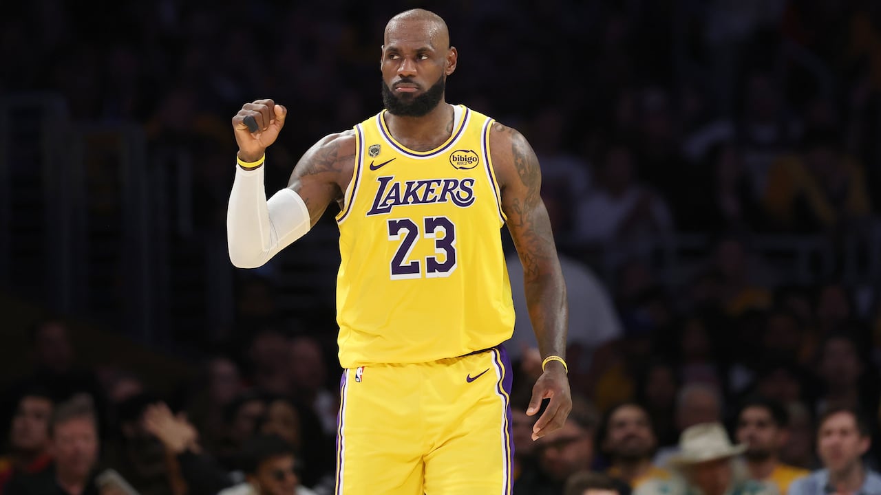 LeBron James duró ocho años en Los Ángeles Lakers.