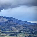 Actividad del volcán Nevado del Ruiz de este 10 de abril.