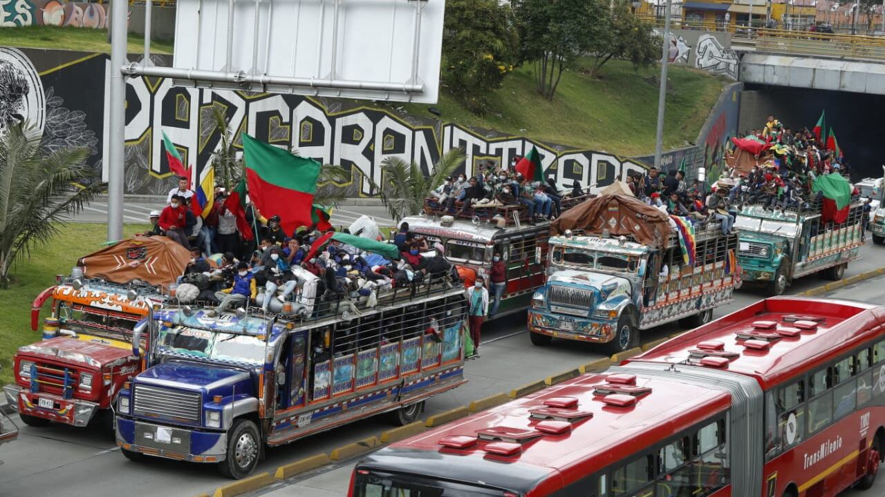 La minga indígena resultó completamente pacífica y por eso no se espera un impacto en la actividad económica. El Bbva cree que este año la economía caerá 7,5%