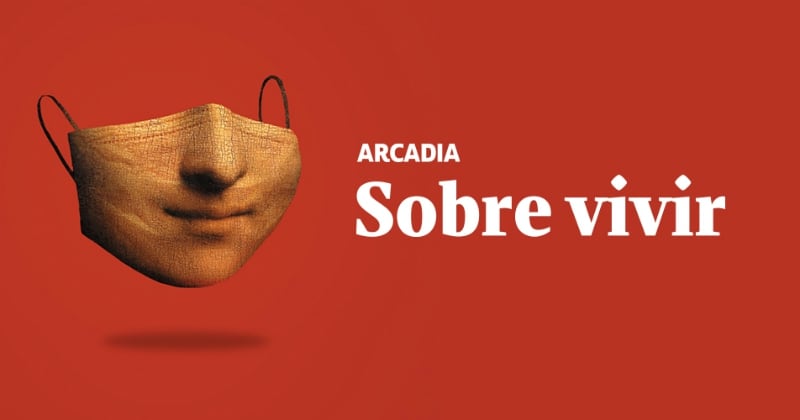 Imagen de la portada de la edición 172. Aparece un tapabocas en un fondo rojo.