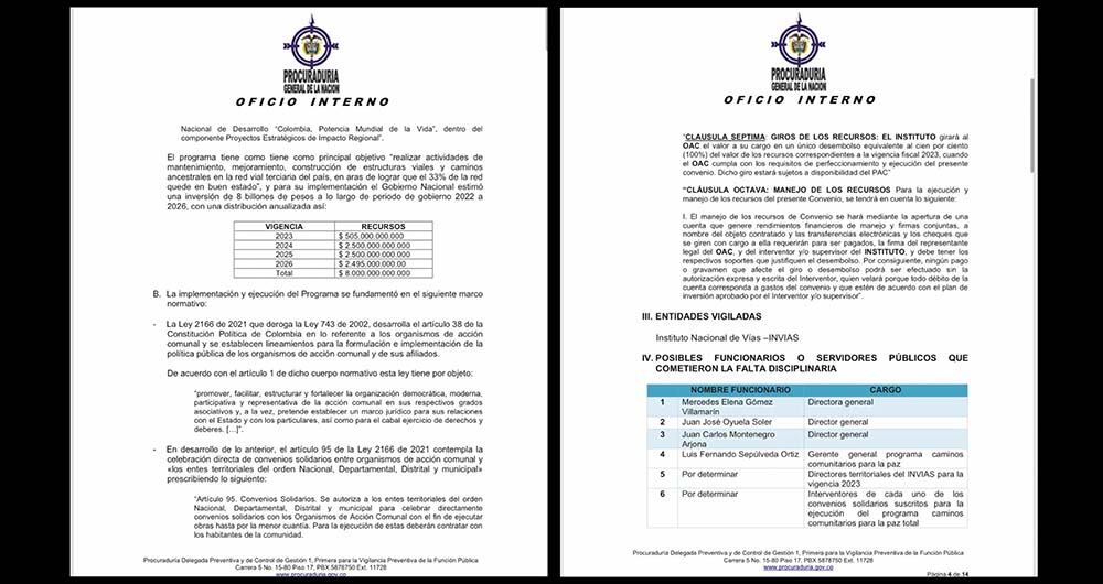 Documentos conocidos por SEMANA.
