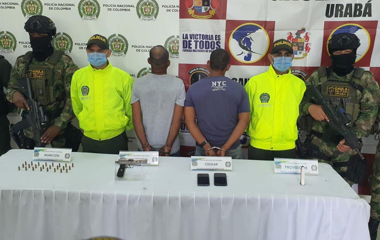 En medio de operativo conjunto fueron capturados dos integrantes del Clan del Golfo en subregión del Chocó.