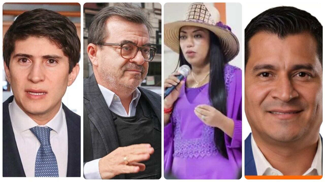 Wadtih Manzur, Olmedo López, Martha Peralta y Alexander Angulo.