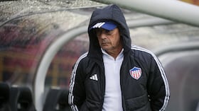 Bogotá. Febrero 22 de 2026. Independiente Santa Fe enfrenta Junior FC, por encuentro válido de la Liga BetPlay I 2026 de la fecha 8, en el Estadio Nemesio Camacho El Campín. (Colprensa - Cristian Bayona).