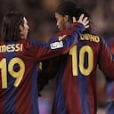 Messi y Ronaldinho