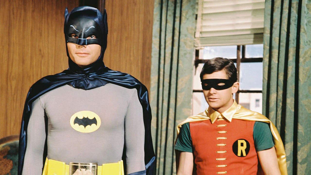 Adam West como Batman y Burt Ward como Robin.