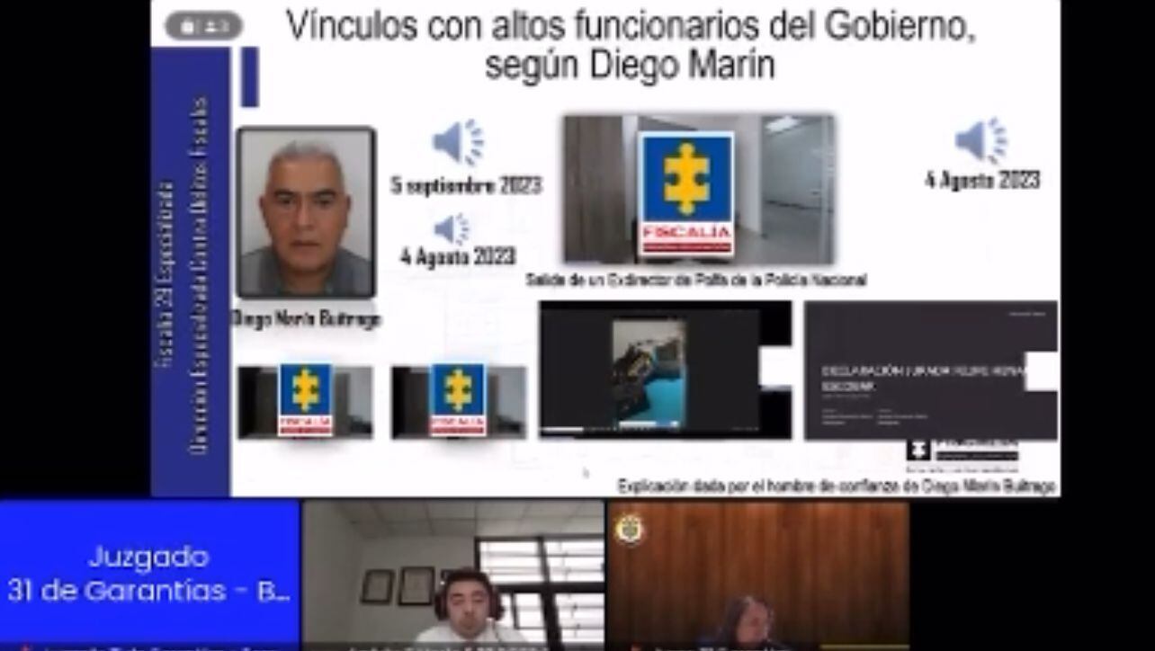 Prueba de la Fiscalía sobre maquinaria de corrupción de Diego Marín.