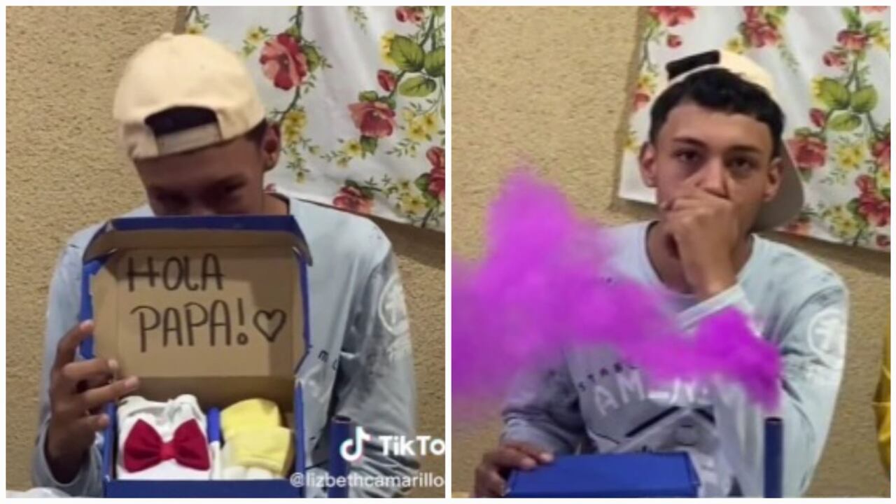 La reacción de un joven al enterarse que será papá despertó miles de comentarios en redes sociales.