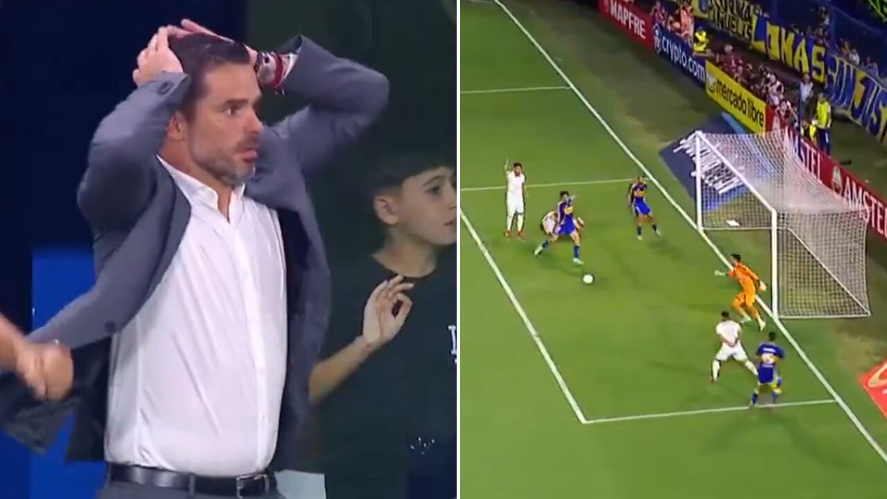 Fernando Gago no podía creer la jugada que desperdició su delantero