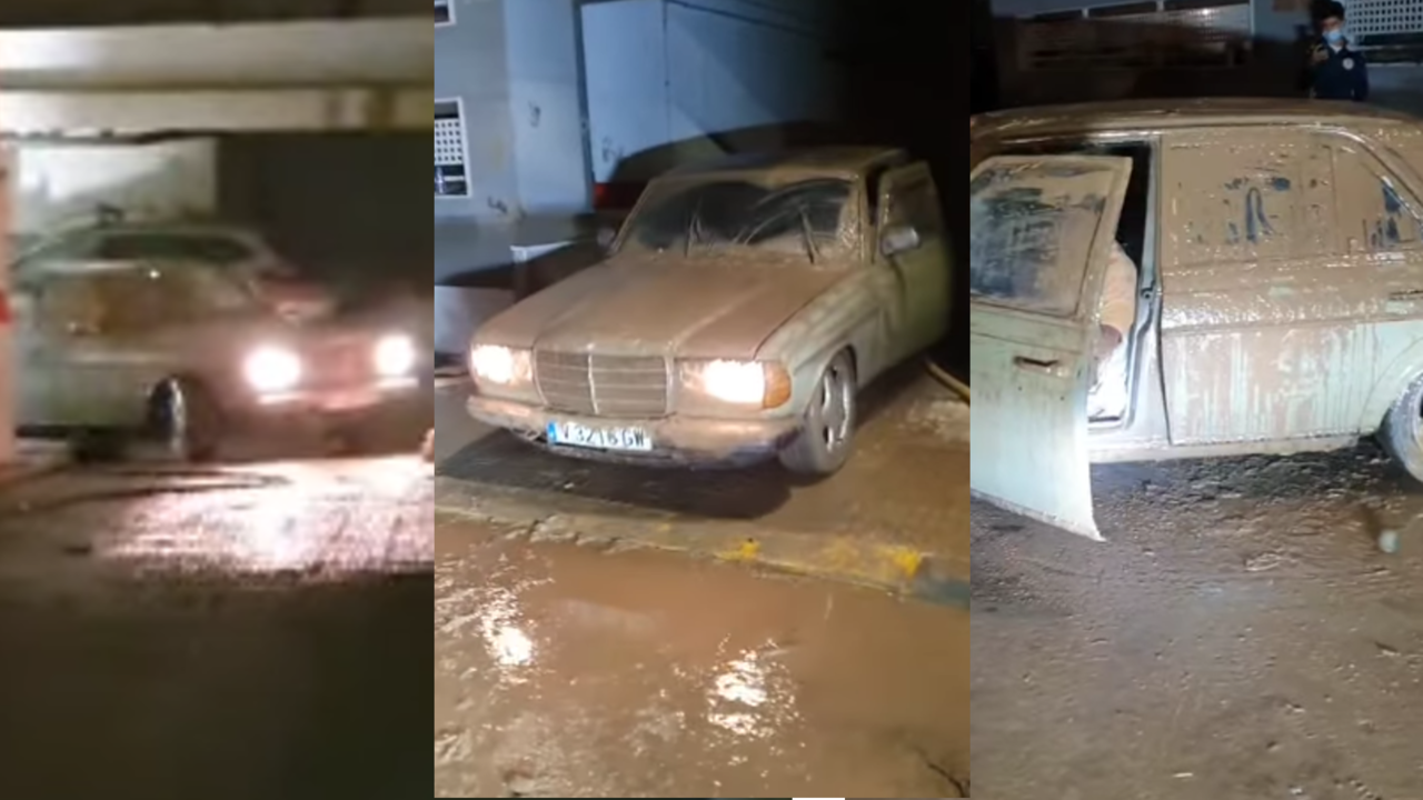Este Mercedes-Benz w123 logró sobrevivir a la DANA que afectó a Valencia a finales de octubre.