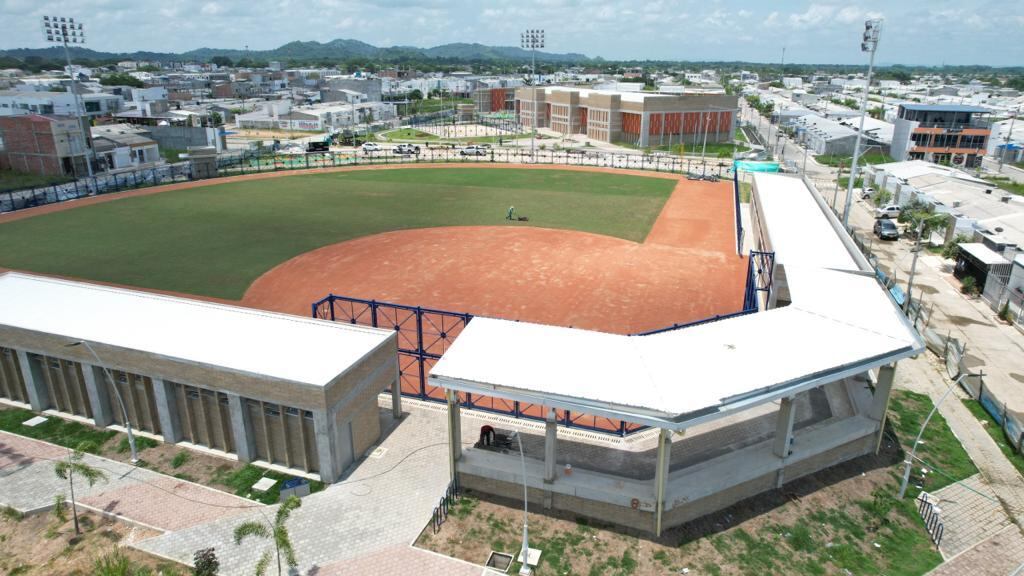 Obra de la Unidad Recreo Deportiva en Montería.