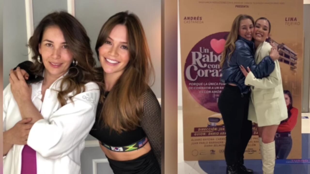 Lina Tejeiro junto a su mamá
