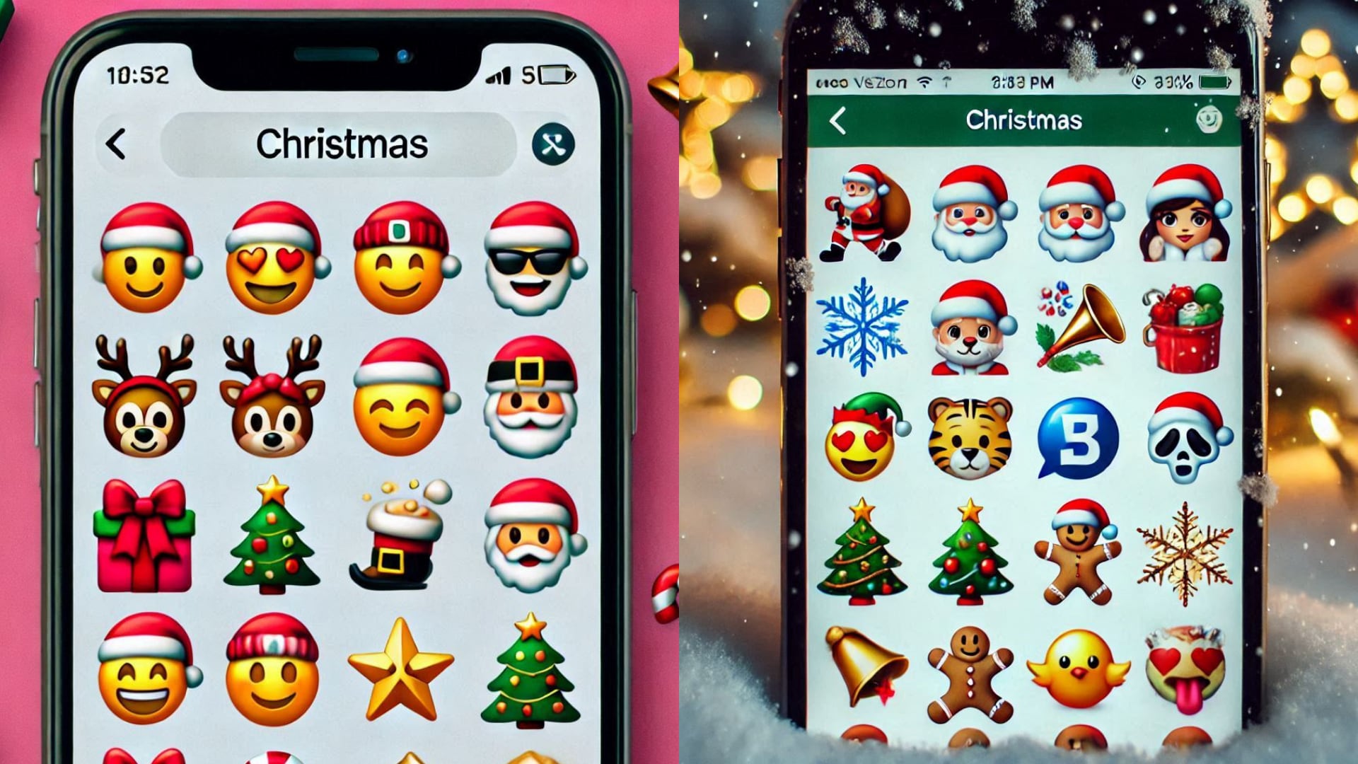 Existen varias formas de obtener stickers con temática navideña.