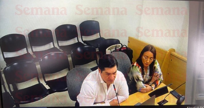 Claudia Carrasquilla en audiencia de formulación de acusación por falsedad en documento y fraude procesal.