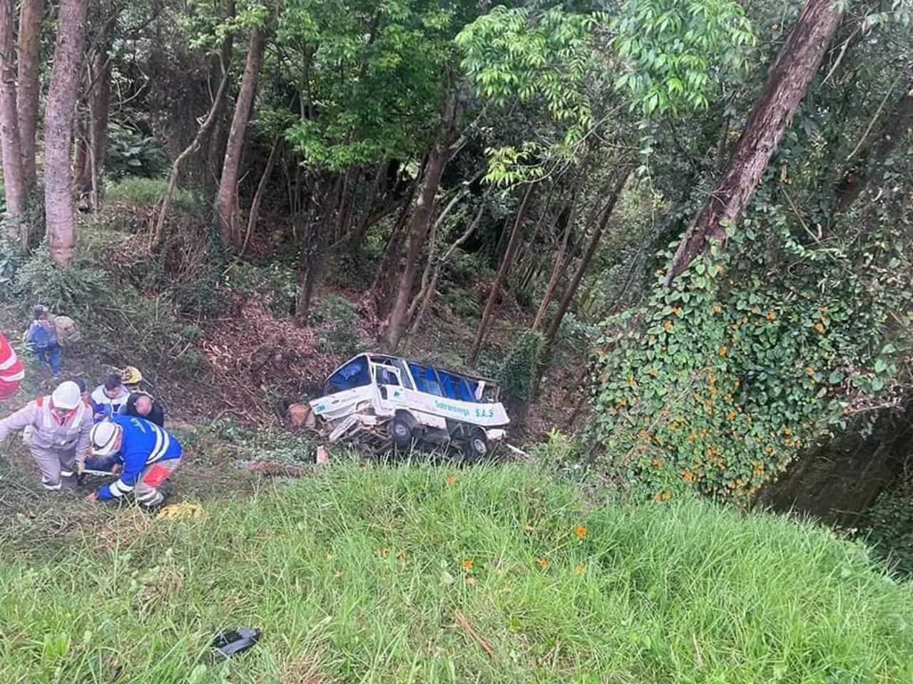 En el bus iban 19 personas que se dirigían hacia Bogotá.
