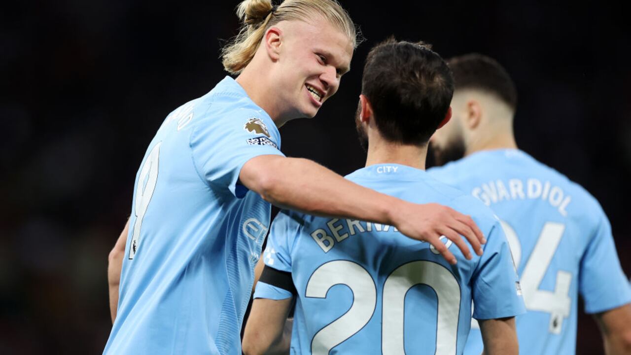 Erling Haaland, la gran figura del Manchester City en el clásico