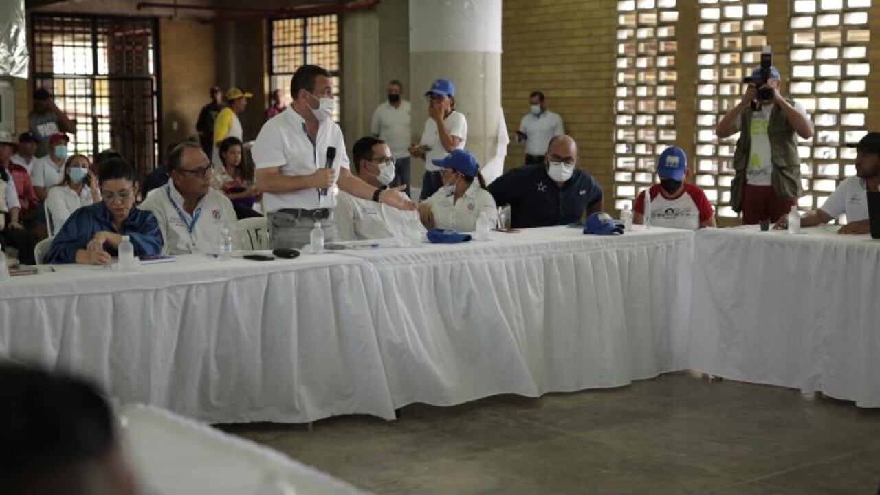 Autoridades en Atlántico piden al Gobierno Nacional apoyo y celeridad en las obras para mitigar los riesgos de emergencia por los altos niveles del río Magdalena y el Canal del Dique.