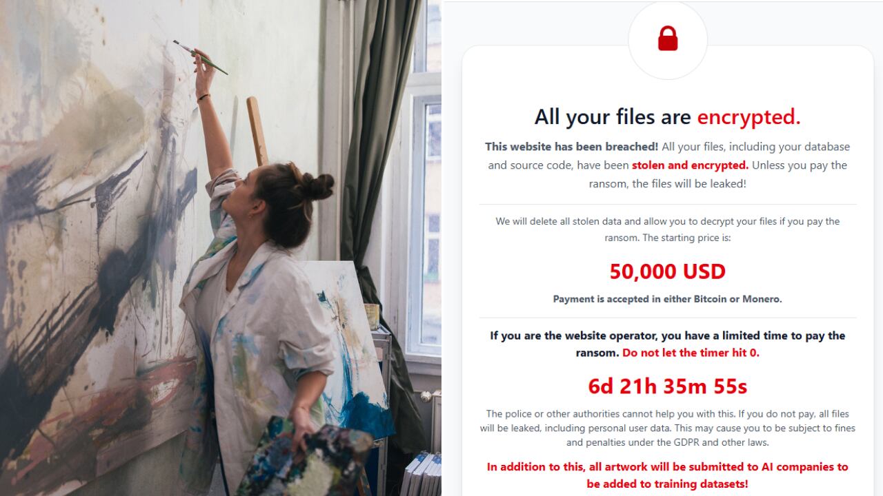 La delincuencia digital usa la IA como presión contra artistas, que temen ver sus trabajos replicados sin permiso.