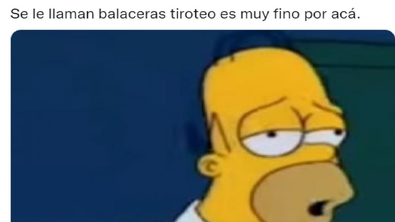 Los memes inundaron  las redes sociales tras el frustrado robo en Medellín. Foto Twitter @5893.