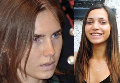 Amanda Knox y Meredith Kercher, la víctima, quien murió en hechos que siguen envueltos en el misterio. 