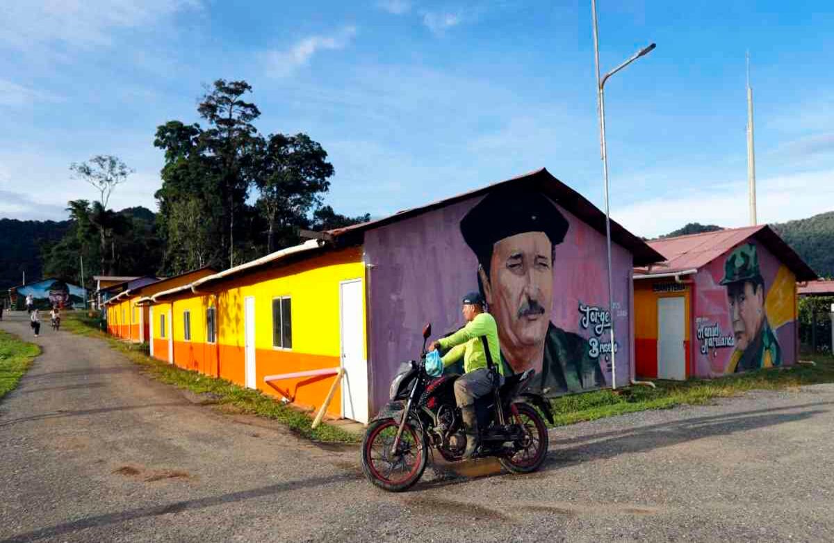Campamento de las Farc en Miravalle, el 22 de julio de 2019. Foto: León Darío Peláez