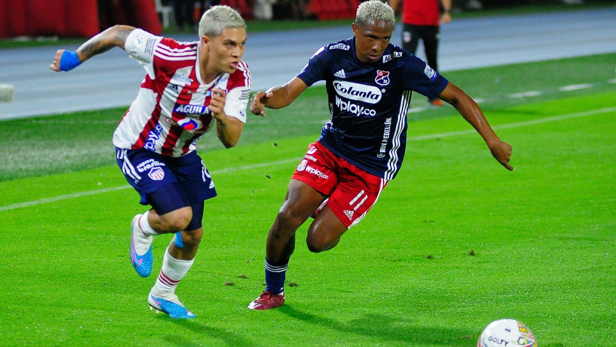 Juan Fernando Quintero debutó en Junior enfrentando al equipo "de sus amores". Foto: Win Sports.