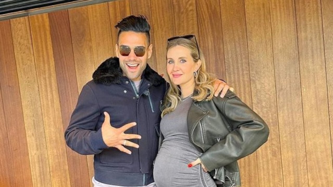 Radamel Falcao y Lorelei Tarón.