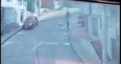 Chumilas estaba al otro lado de la vía y se limitó a ladrar. Segundos después, el sujeto se abalanzó contra el can y lo apuñaló.