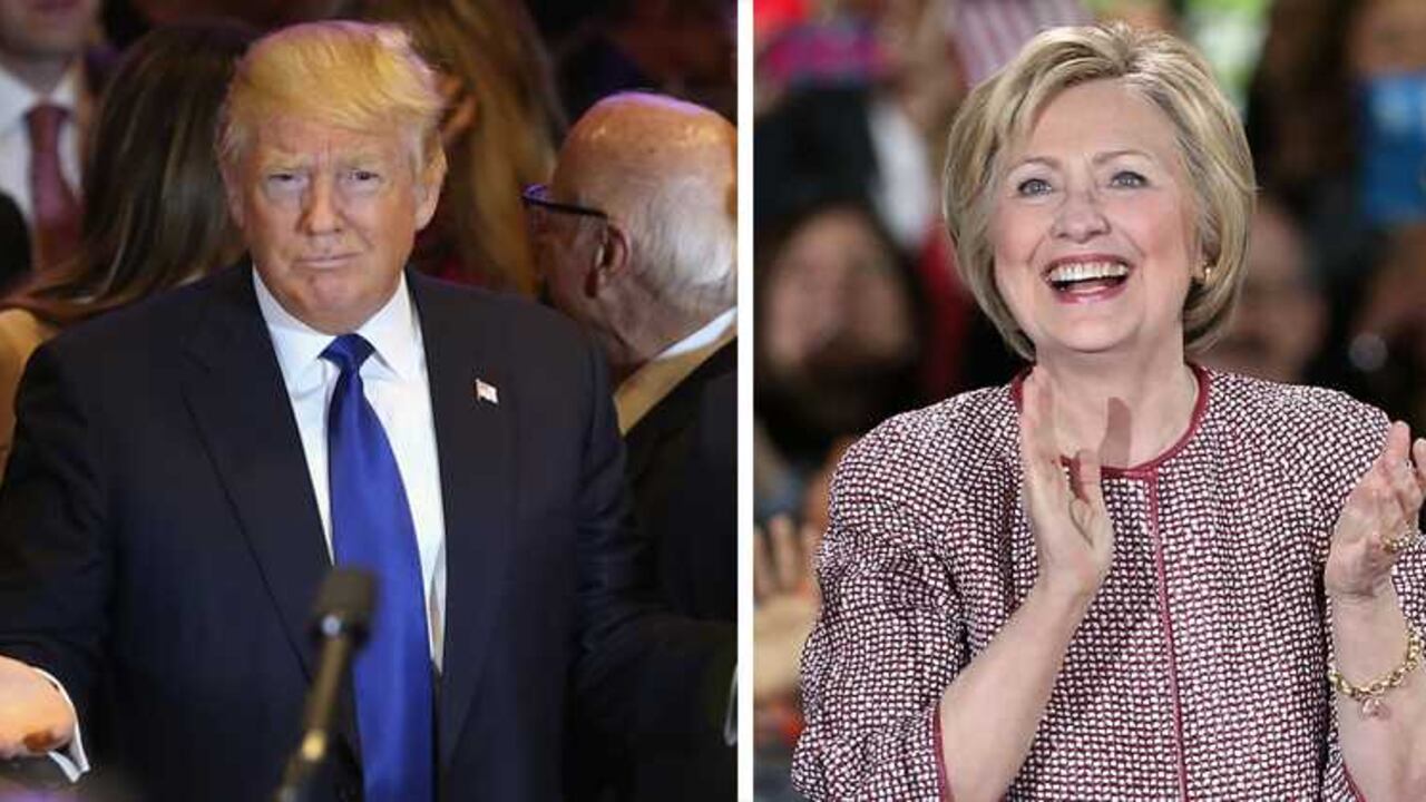 Trump y Clinton son los virtuales candidatos a la presidencia de EE. UU. de cada uno de sus partidos.