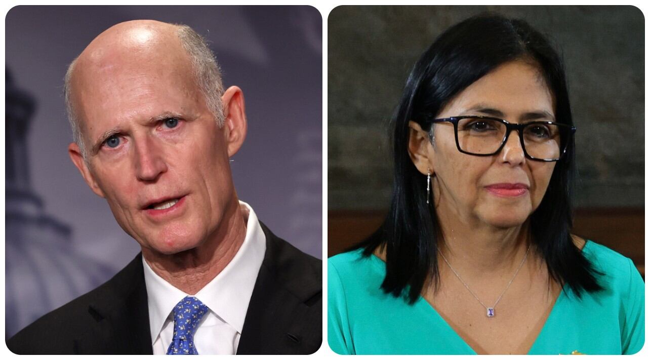 Rick Scott y Delcy Rodríguez