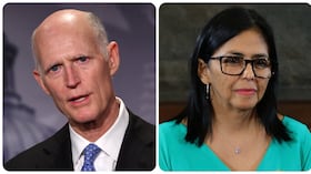 Rick Scott y Delcy Rodríguez