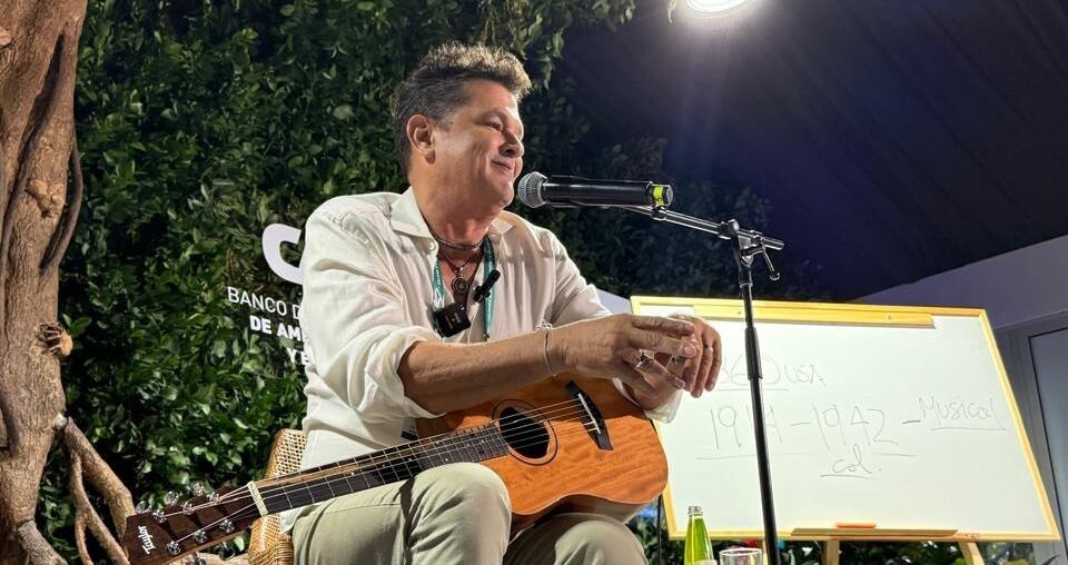 Carlos Vives en la Zona Azul de la COP16 | Foto: X/@AgendaCAF