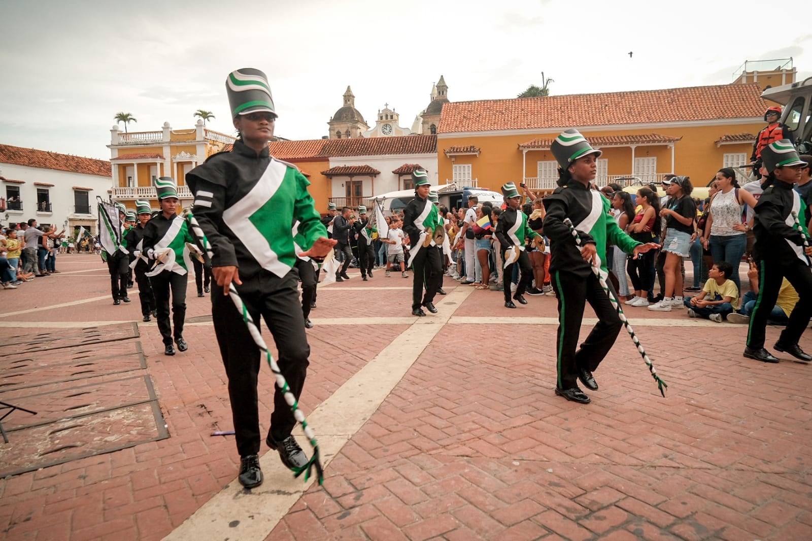 Esta es una de las 32 bandas de paz que estuvieron en el desfile del 20 de julio en Cartagena.