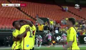 Mateo Casierra abrió el marcador ante Irak en el amistoso jugado en Valencia