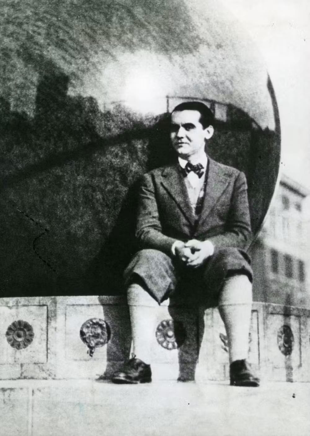 Federico García Lorca en la Universidad de Columbia, en Nueva York, en 1929. Colección Fundación Federico García Lorca