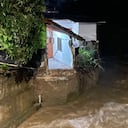 Por lo menos 16 viviendas afectadas dejaron las luvias en Barbosa, Antioquia.