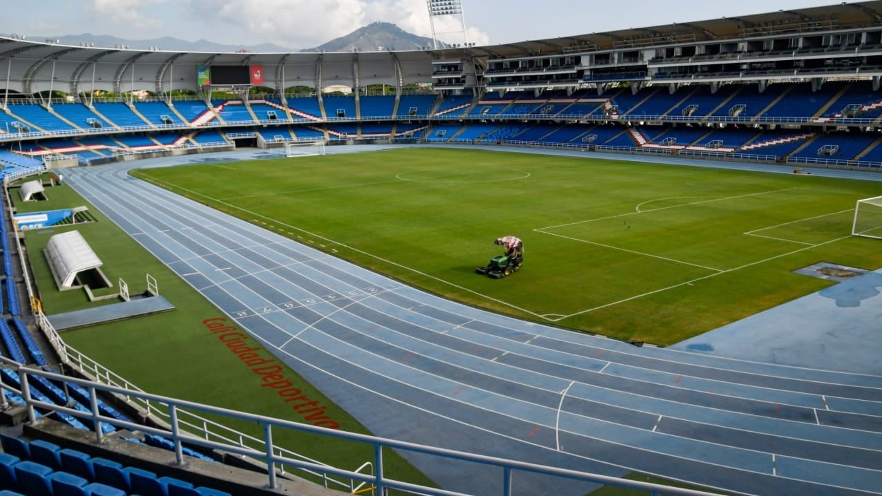 Imagen interna del estadio Olímpico Pascual Guerrero.