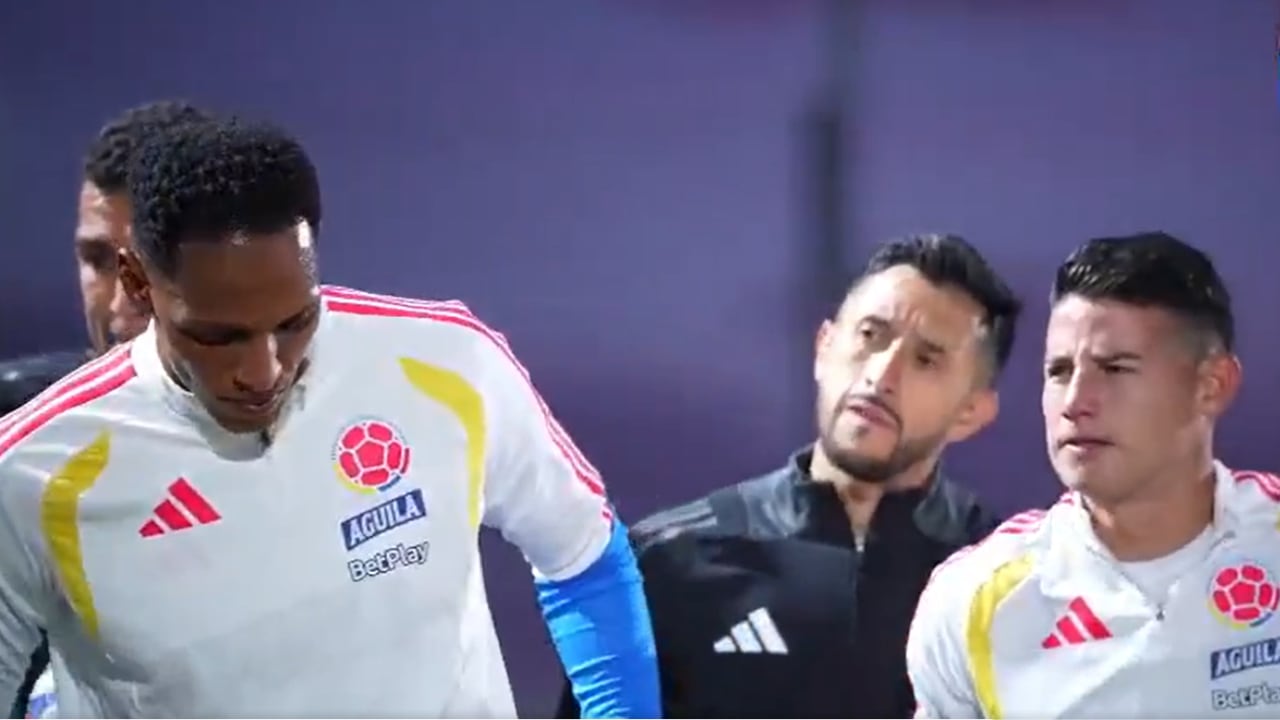 Parte del plantel de Colombia en el entrenamiento en Florida, Estados Unidos