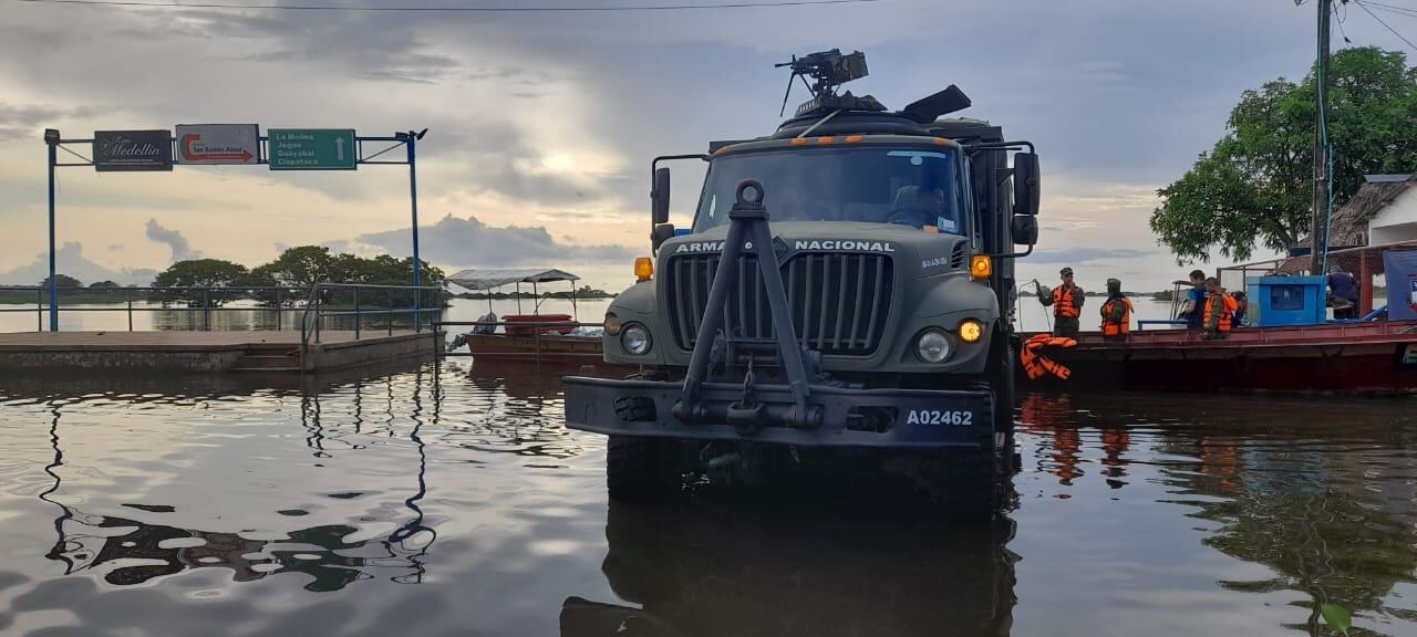 Atención de Fuerzas militares durante temporada de lluvias