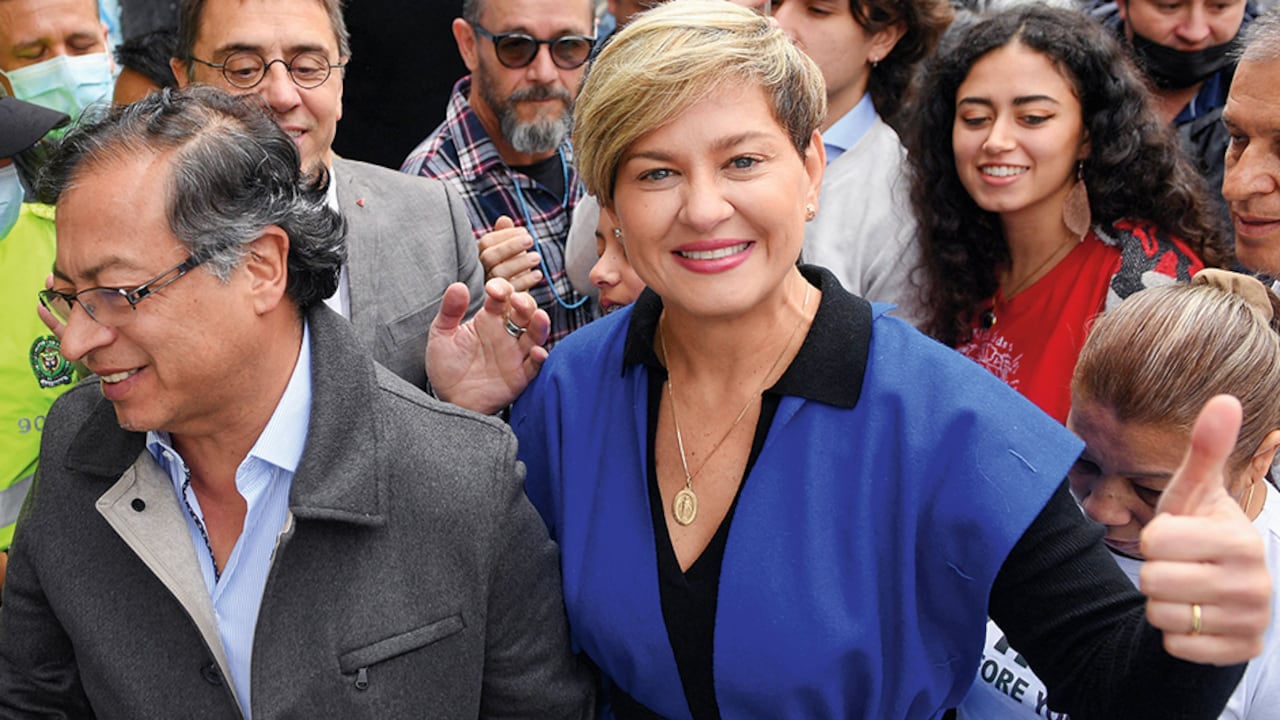 GUSTAVO PETRO Y VERóNICA ALCOcER Pareja presidencial