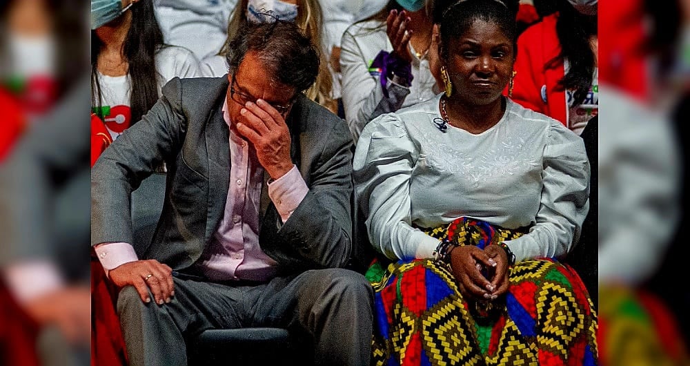 El presidente Gustavo Petro y la vicepresidenta Francia Márquez