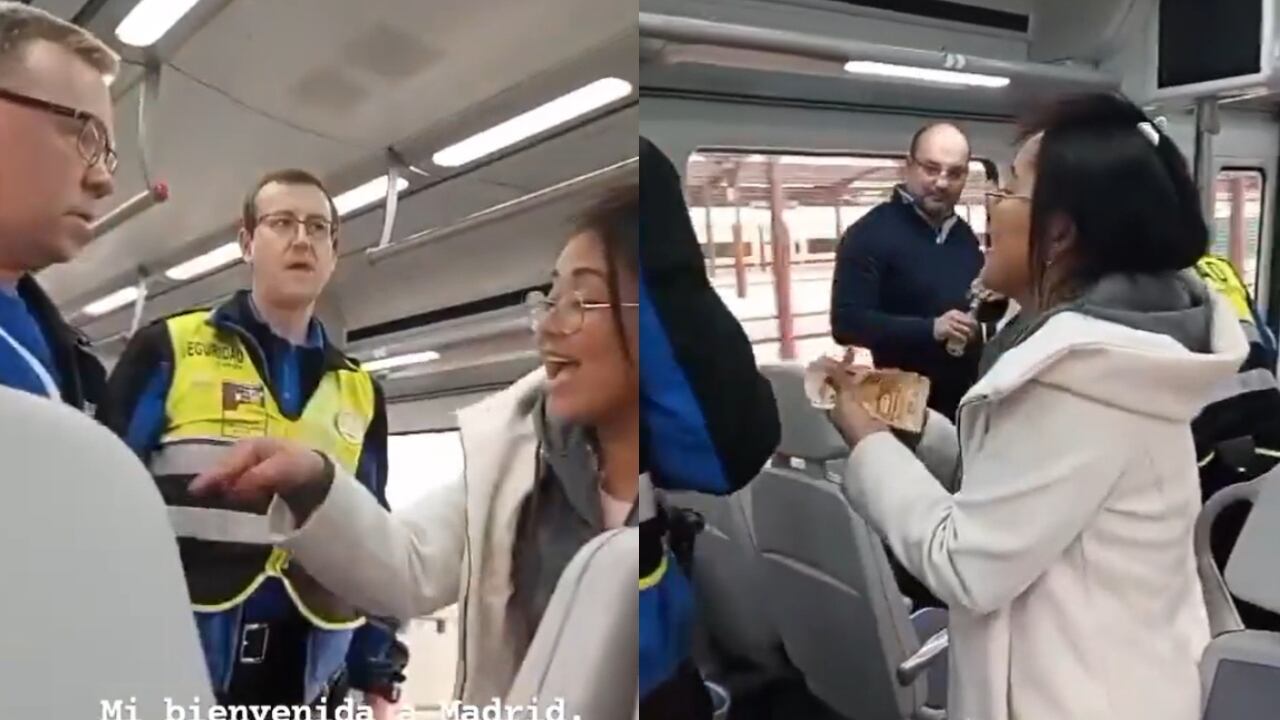 La mujer no dudó en enfrentar a los presuntos 'carteristas'.