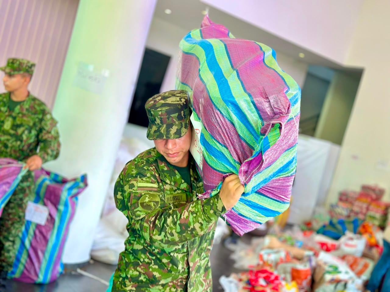 Durante la celebración se logró recaudar 26 toneladas de ayudas para los damnificados del terremoto.