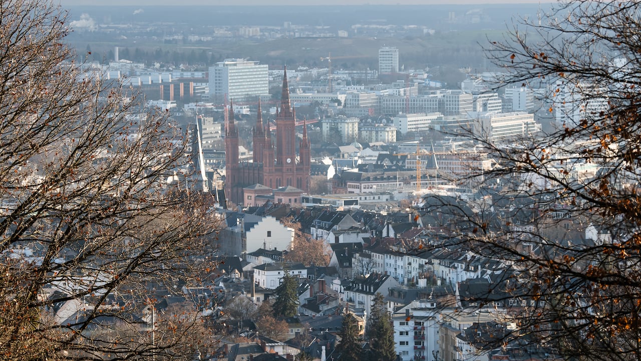 Vista de Wiesbaden desde el Neroberg.