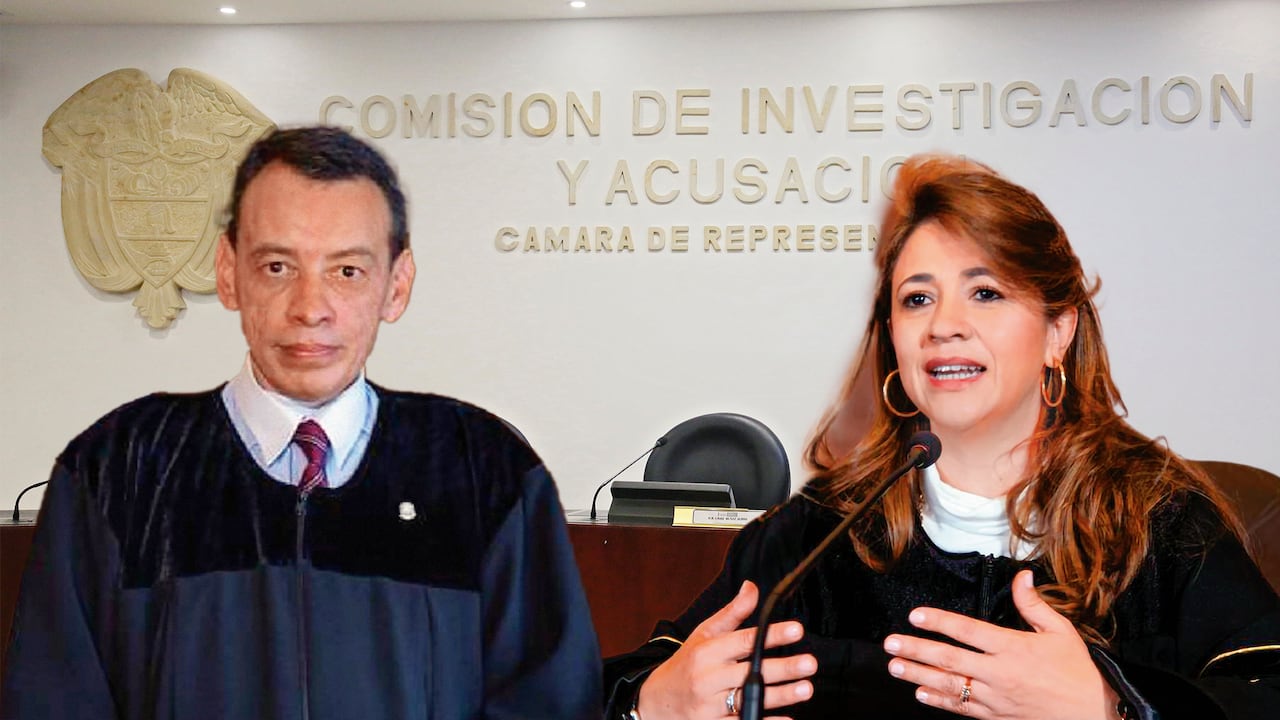 Francisco Farfán y Cristina Lombana, magistrados de la Corte Suprema.