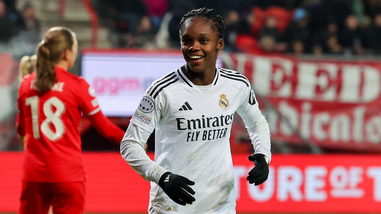 Linda Caicedo marcó su tercer gol en la actual Champions