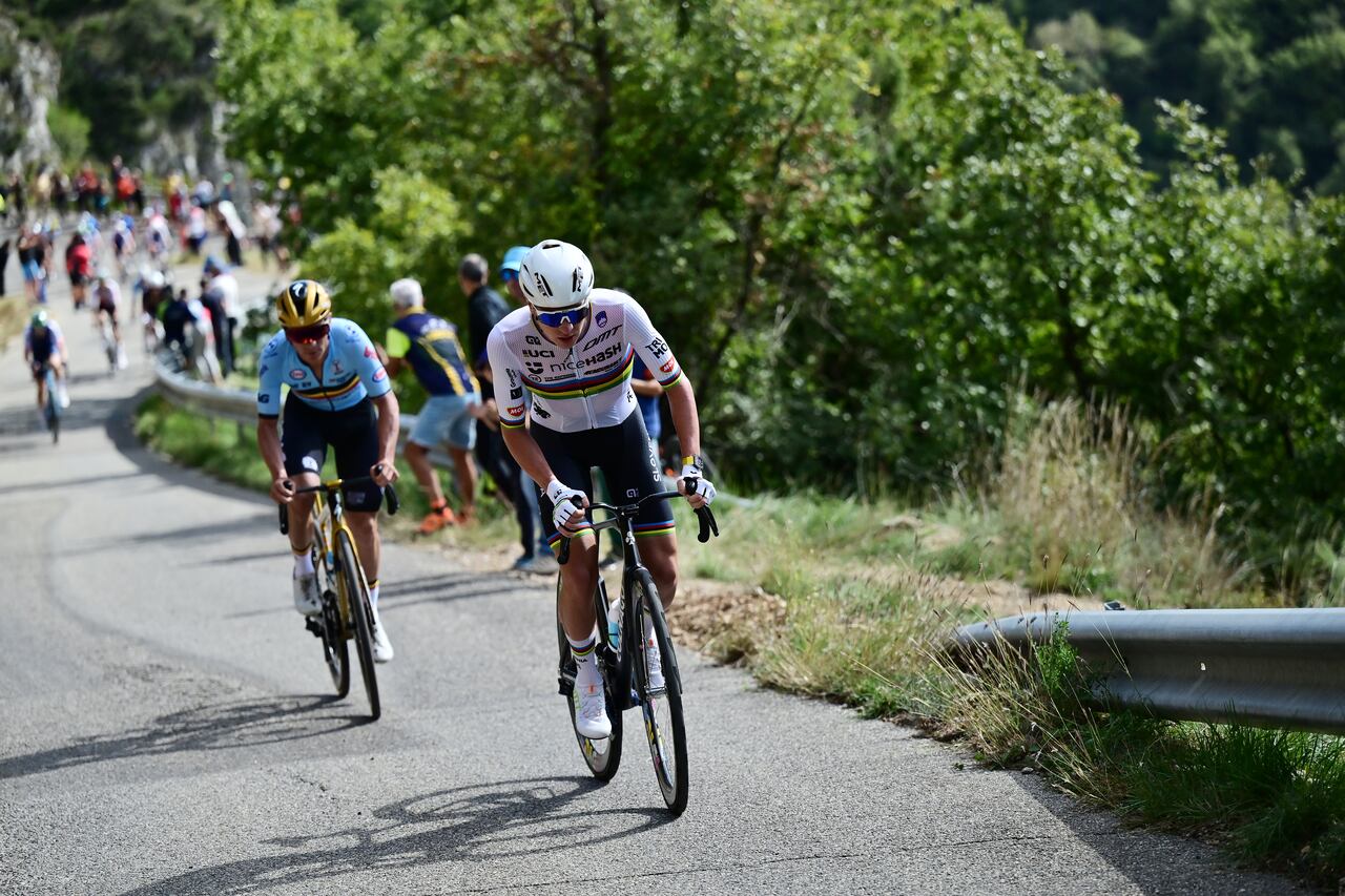 Pogacar y Evenepoel se llevaron las miradas de la carrera.