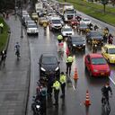 Puesto de control de policía en la Nqs por el cumplimiento de la cuarentena en Bogotá
Coronel Jairo Vaquero Puentes, comandante operativo de la policía metropolitana de Bogotá.