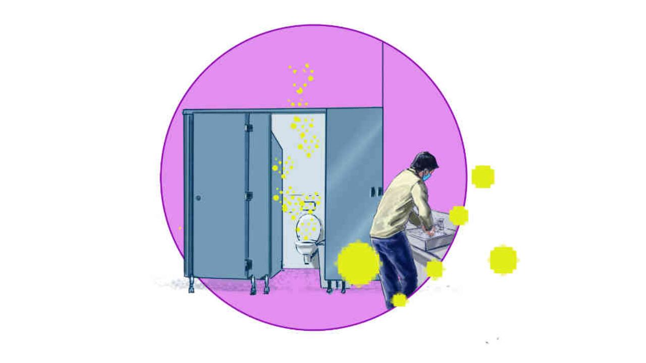Coronavirus en Colombia: ¿Cómo cuidarse del covid-19 al usar un baño público?